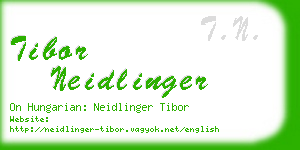 tibor neidlinger business card